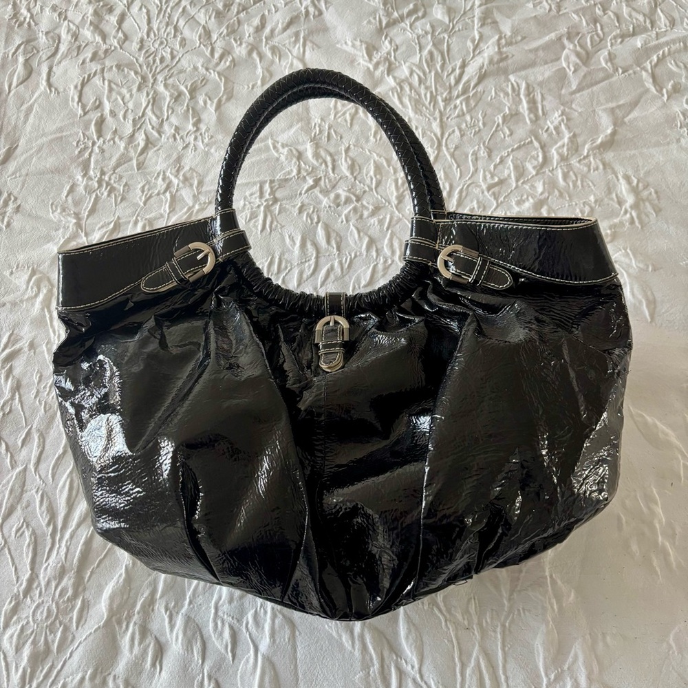 Badgley Mischka Patent Tote Bag